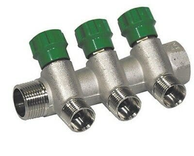 Collettore con Valvola Verde - ACCESSORI TERMOIDRAULICA