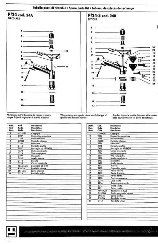 Corona Elicoidale pos.24 - IRRIGATORE INTERDILUVIO