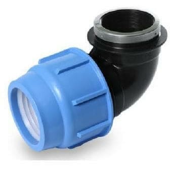 Curva 90° Compressione Femmina - RACCORDI COMPRESSIONE