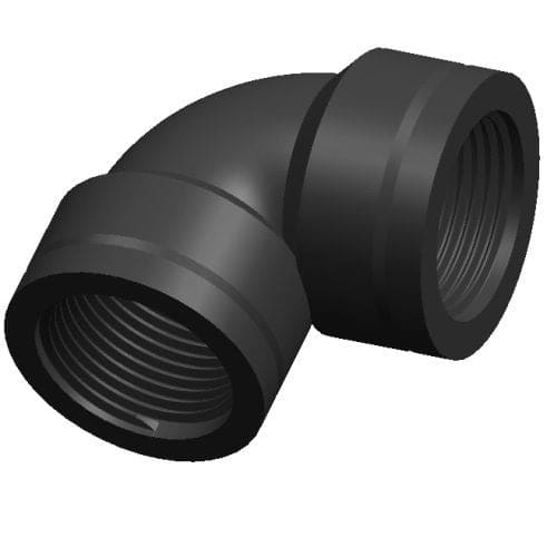 Curva 90° Filettata Femmina Plastica - RACCORDI