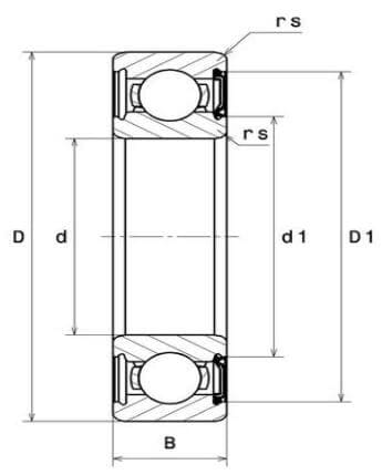 Cuscinetto NTN 6009Z - CUSCINETTI NTN