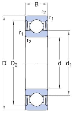 Cuscinetto SKF 7314 BECBJ - CUSCINETTI SKF