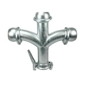 Diramazione 4 Vie Sferica - RACCORDI ZINCATI SFERICI