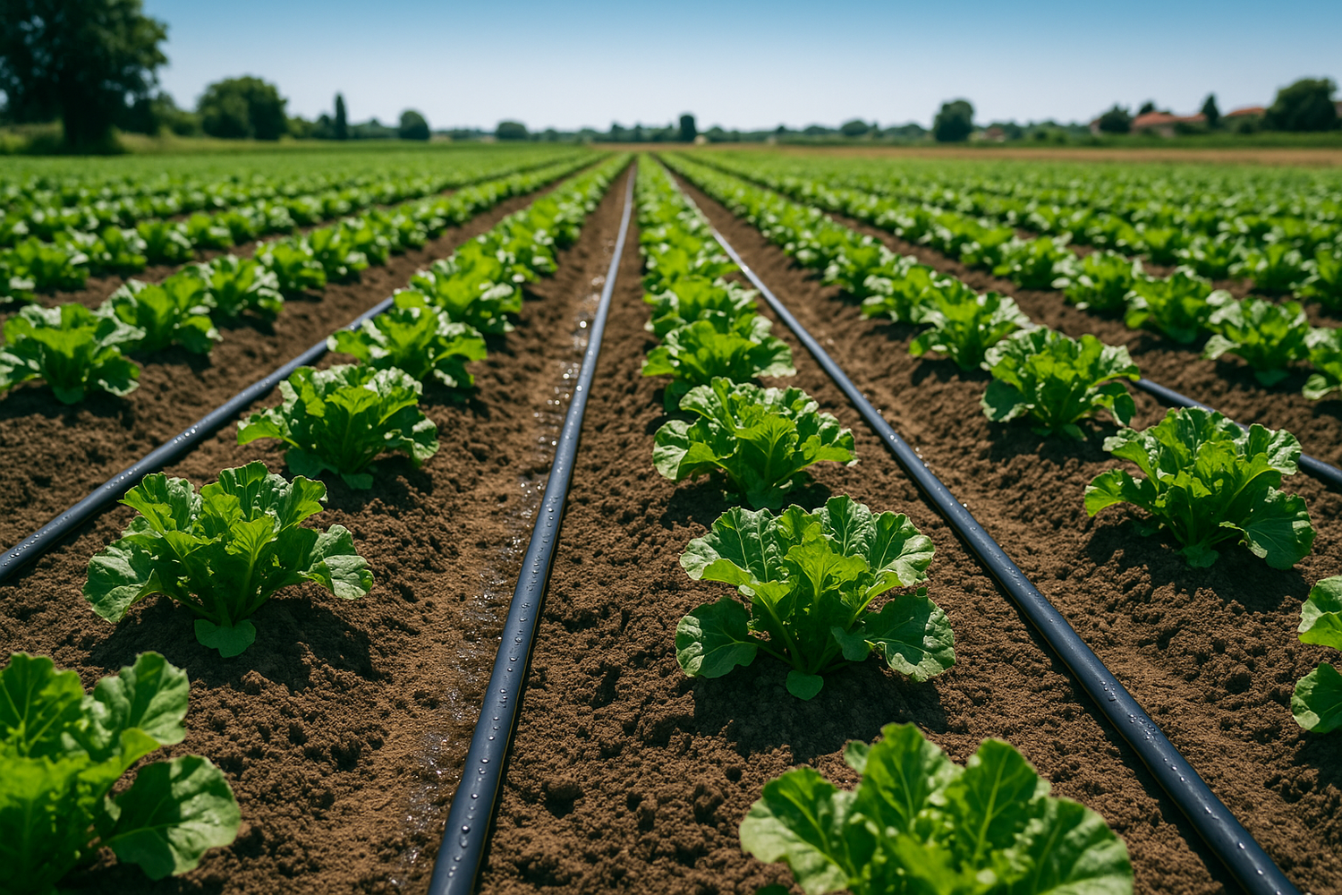 IRRIGAZIONE AGRICOLA CON ALA GOCCIOLANTE