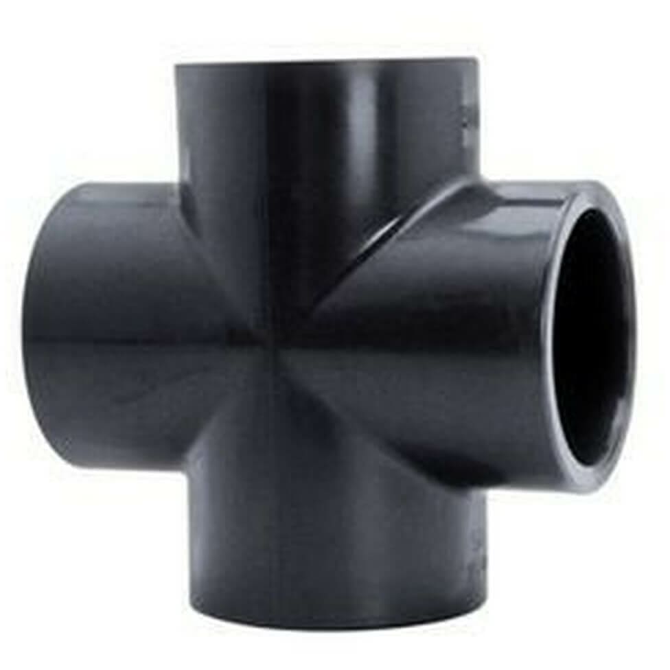 Raccordo a 4 Vie Filettato Femmina Plastica - RACCORDI