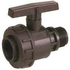 Valvola Filettata Plastica M x F - VALVOLE PLASTICA