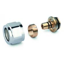 Adattatore 1/2 Cromato per Multistrato 16 - RACCORDI OTTONE