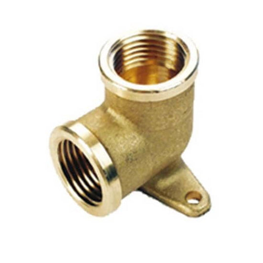 Curva con Flangia Ottone F x F 1/2 - RACCORDI FILETTATI