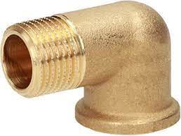 Curva Filettata Ottone - M x F 1/2 - RACCORDI FILETTATI