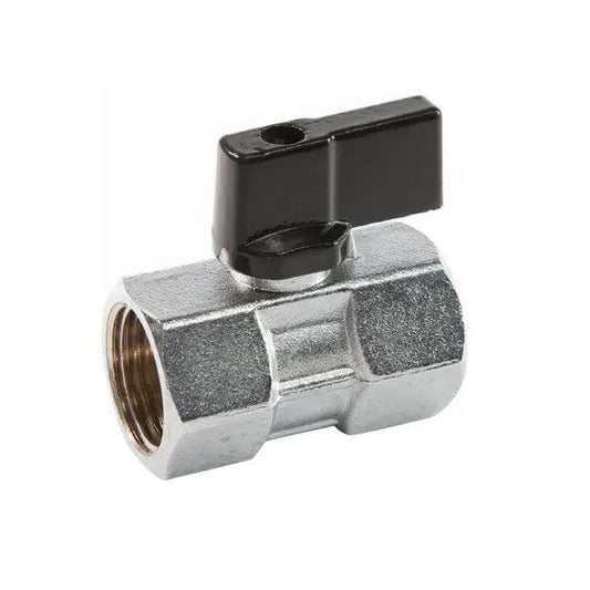 Valvola a Sfera Mini 3/8 - F x F 3/8 - VALVOLE OTTONE