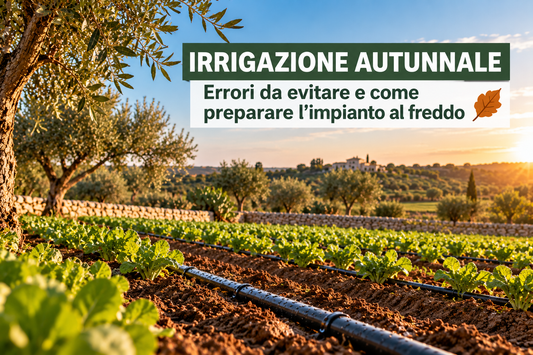 Irrigazione autunnale programmatori sensori pioggia