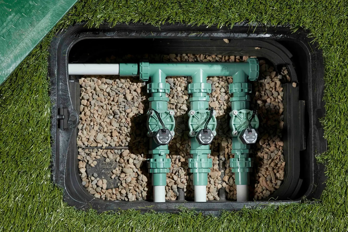 Pozzetto Rettangolare da Giardino Ispezionabile in Plastica con Coperchio