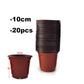 20Pcs Garden Planter Nursery Plant Grow Pots Cup for Flower Plastic Pot Gardening Tools Home Tray Box Grow Pots Wholesale