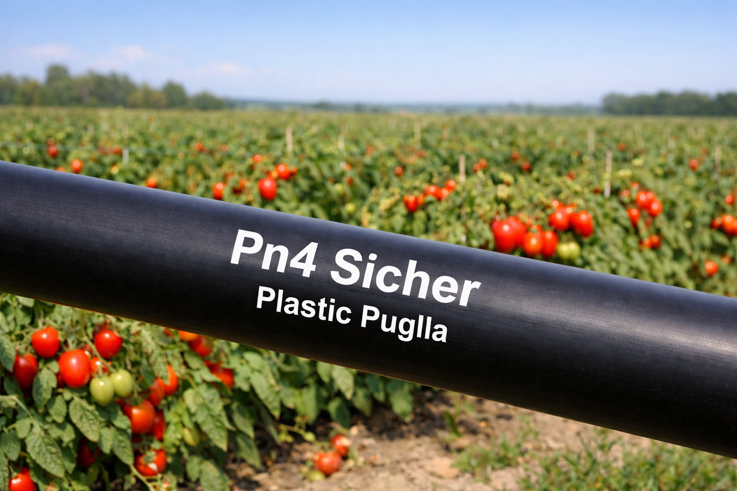 Tubo Polietilene Plastic Puglia - Sicher bassa densità nero PN 4 per Irrigazione da 25 - 32 - 36 - 40 - Made in Italy