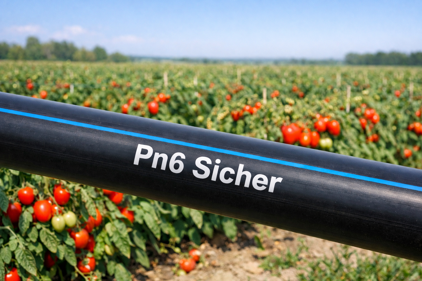 Tubo Polietilene Plastic Puglia - Sicher bassa densità nero PN 6 per Irrigazione da 16 -20 - 25 - 32 - 36 - 40 - Made in Italy