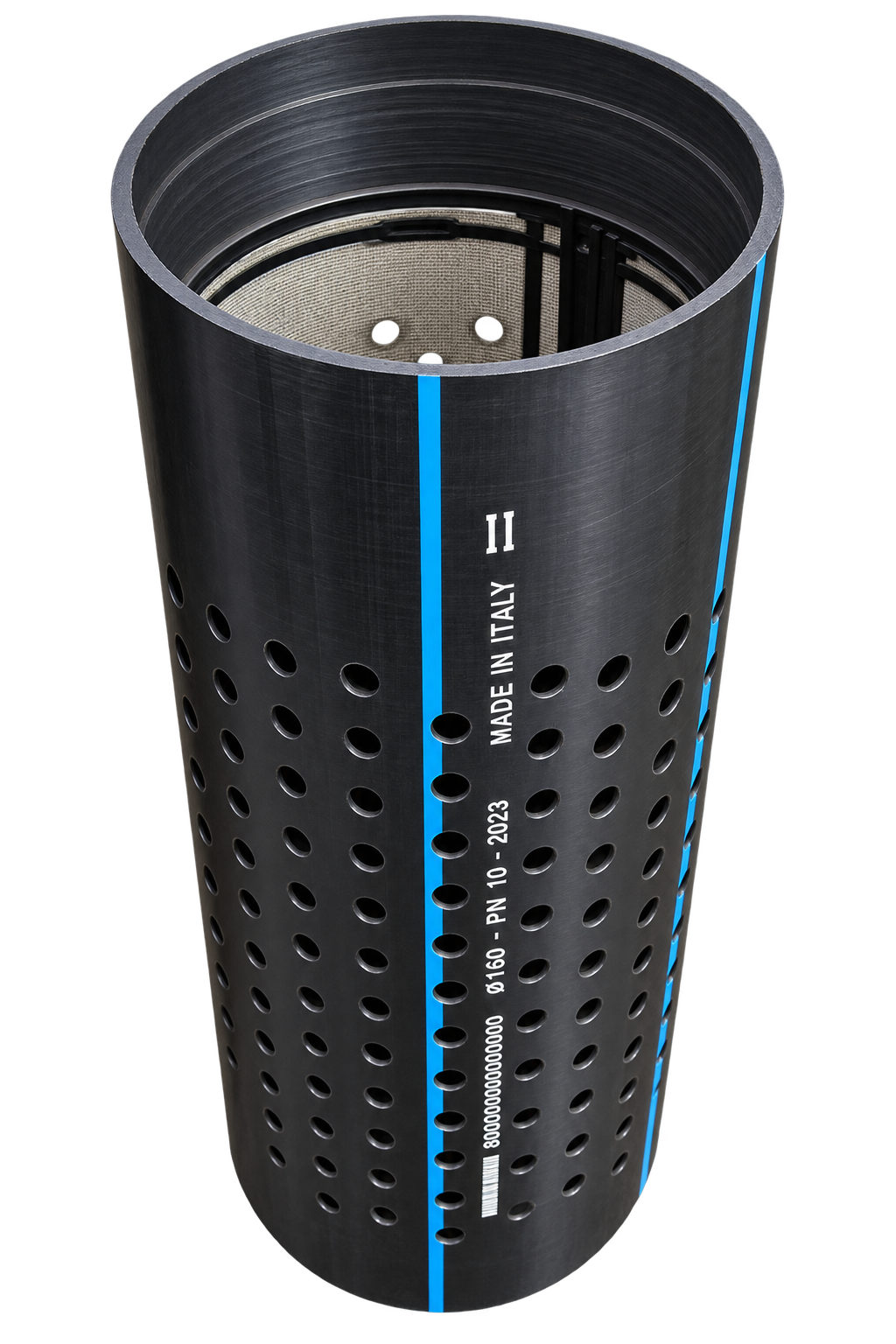 Filtro a Rete con Spazzola Rotante Verniciato e Zincato 3" 4" 120 Mesh per pulizia acqua