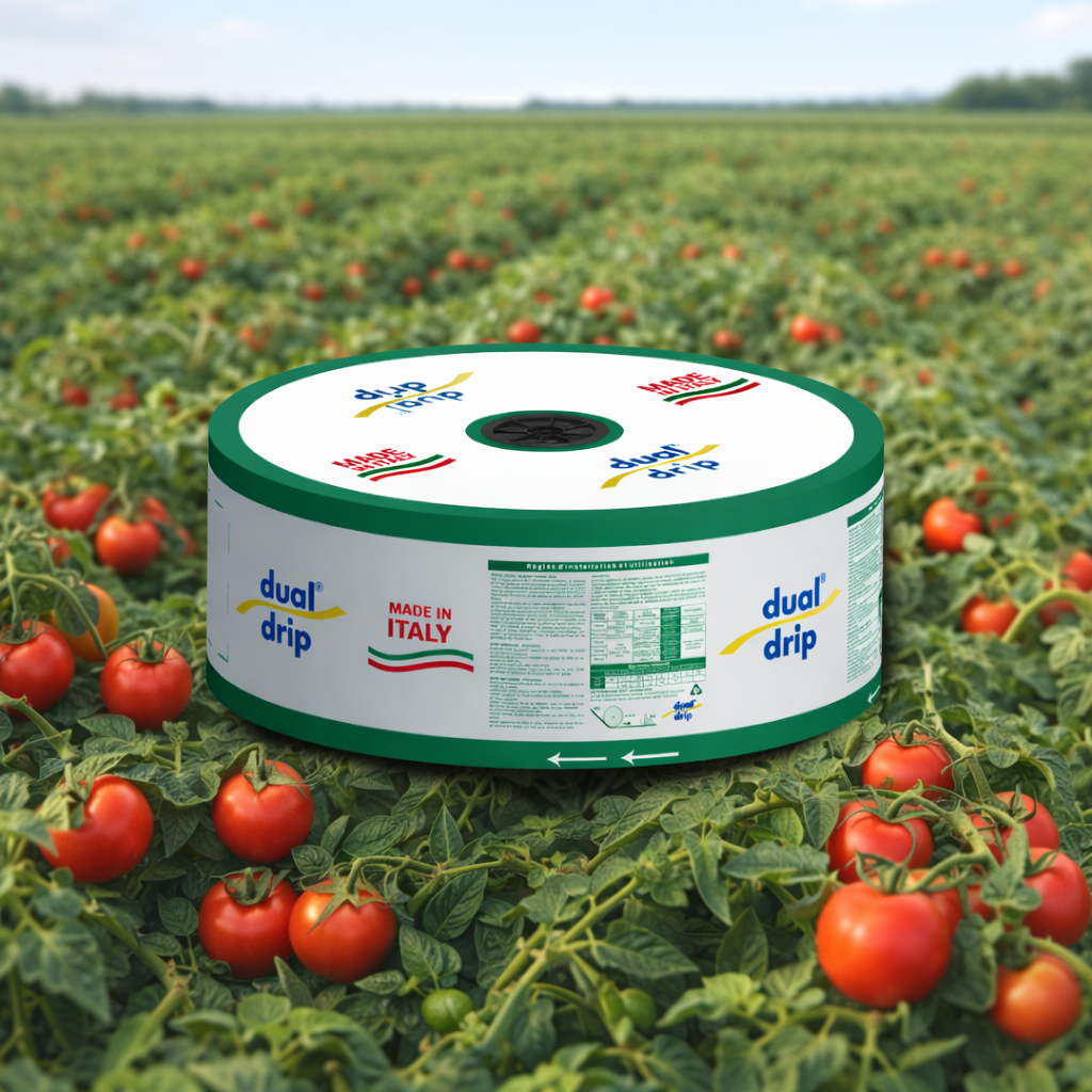 Manichetta Gocciolante DualDrip Grande spessore 10 Mill - 22mm - passo 30 cm - 2,2 Lt/ora Rotolo da 1600 mt