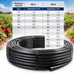 Tubo Polietilene Plastic Puglia - Sicher bassa densità nero PN 6 per Irrigazione da 16 -20 - 25 - 32 - 36 - 40 - Made in Italy