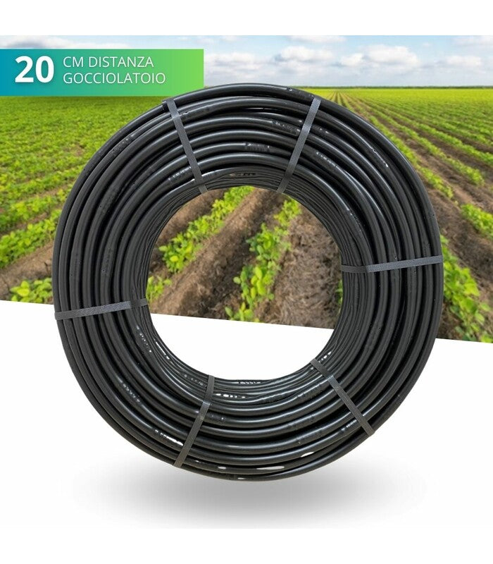 Ala Gocciolante Rigida Eurodrip Ø20 mm – Passo 30 cm – 4,0 L/h – 45 mil rotolo da mt 300