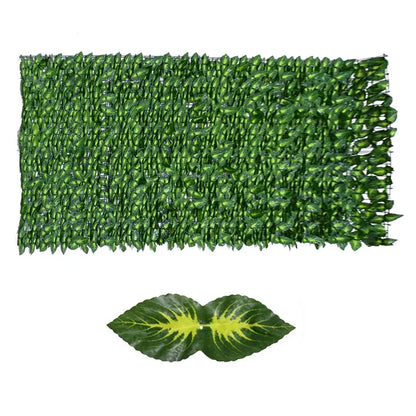 Artificial Leaf Garden Fence Screening Roll UV Fade Protected Privacy Artificial Fence Wall Landscaping Ivy Garden Fence Panel