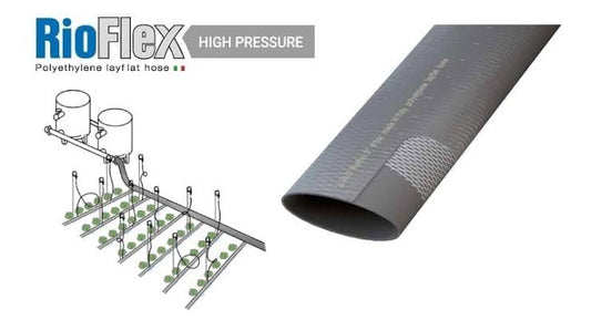 Tubo LayFlat Rioflex Grigio 4" rotolo da mt 100