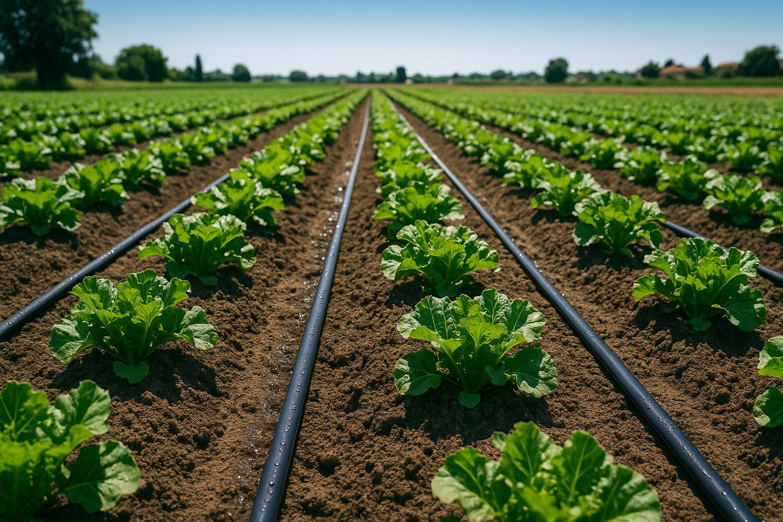 IRRIGAZIONE AGRICOLA CON ALA GOCCIOLANTE