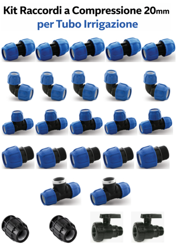 kit raccordi a compressione 20mm